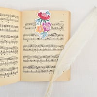 Image 2 of Three Spring Flowers Magnetic Bookmark