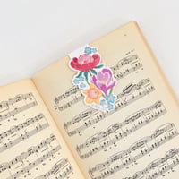 Image 3 of Three Spring Flowers Magnetic Bookmark
