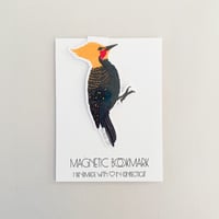 Image 1 of Blonde Crested Woodpecker Magnetic Bookmark