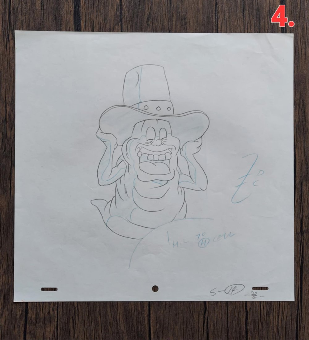 The Real Ghostbusters - ORIGINAL ANIMATION PRODUCTION DRAWINGS