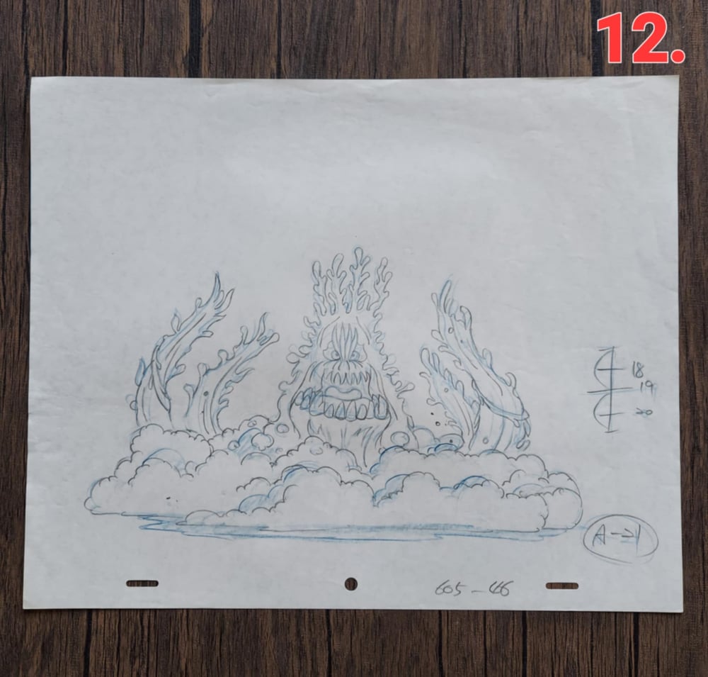 The Real Ghostbusters - ORIGINAL ANIMATION PRODUCTION DRAWINGS