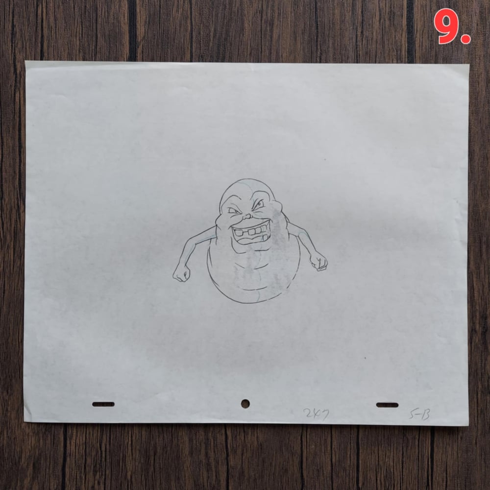 The Real Ghostbusters - ORIGINAL ANIMATION PRODUCTION DRAWINGS