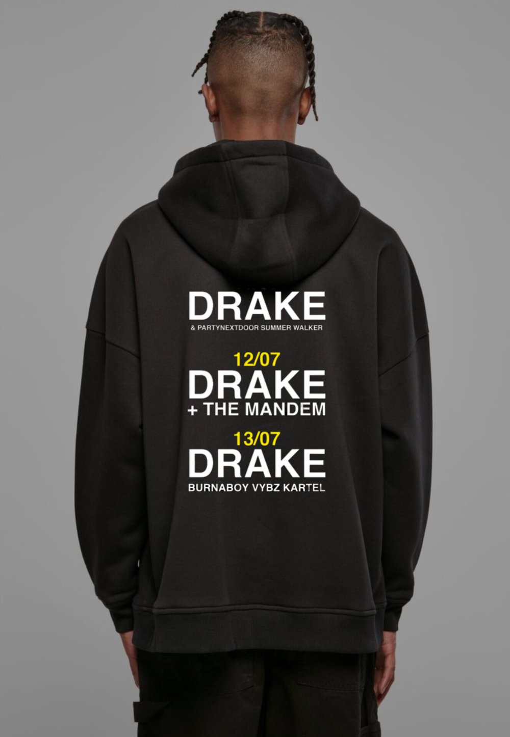 Image of DRAKE x MANDEM OVERSIZE HOODIE