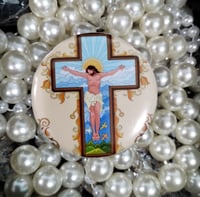 Image 1 of Jesus Cross Pin Button