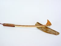 Image 2 of Handmade Mini Backscratcher of Birdseye Maple Accented with Walnut, Travelers Gift