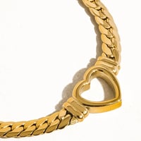 Image 2 of Tessa Heart Snake Necklace