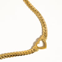 Image 3 of Tessa Heart Snake Necklace