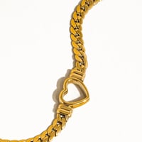 Image 4 of Tessa Heart Snake Necklace