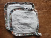 Image 5 of Linen Pocketed Potholder Set