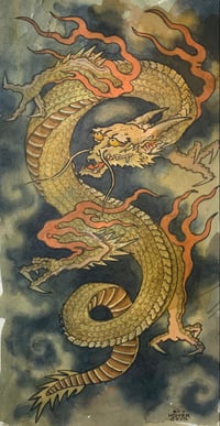 Dragon Study original painting