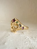 Image 2 of *MTO* Bejewelled Skull Ring