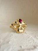 Image 1 of *MTO* Bejewelled Skull Ring