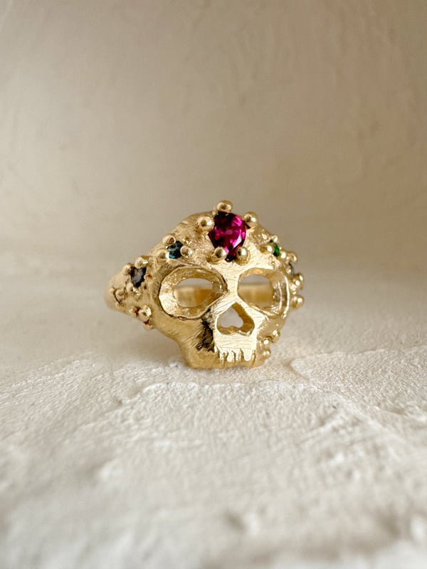 Image of *MTO* Bejewelled Skull Ring
