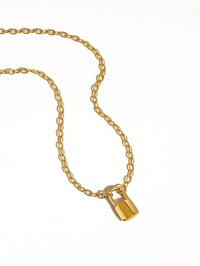 Image 1 of Locky Lock Chain Necklace