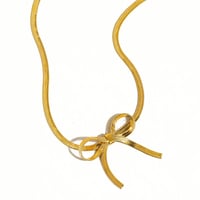 Image 2 of Marie Flat Snake Bow Choker