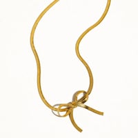 Image 4 of Marie Flat Snake Bow Choker