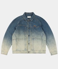 Image 1 of DIME_DENIM JACKET DIPPED SANDBLASTED :::INDIGO:::