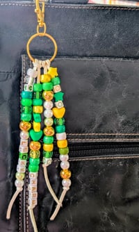 Image 3 of St. Patrick's Day beaded LUCKY CHARM purse charm 