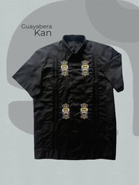 Guayabera Kan Negra De Coleccion 