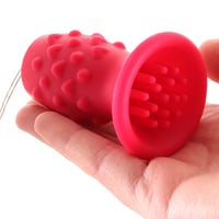 Image 2 of Classic Pleasure Kiss Bullet Vibe in Red