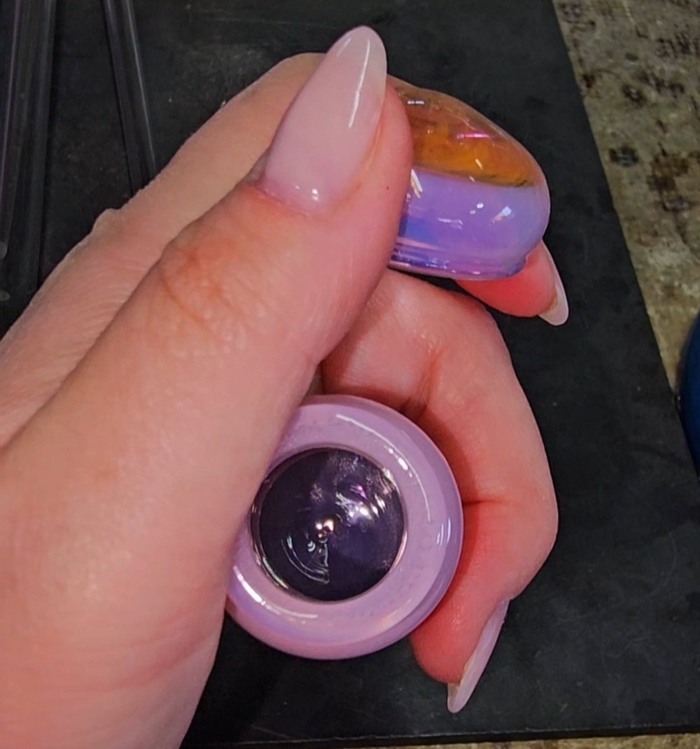 Image of Pink wrap and rake jar