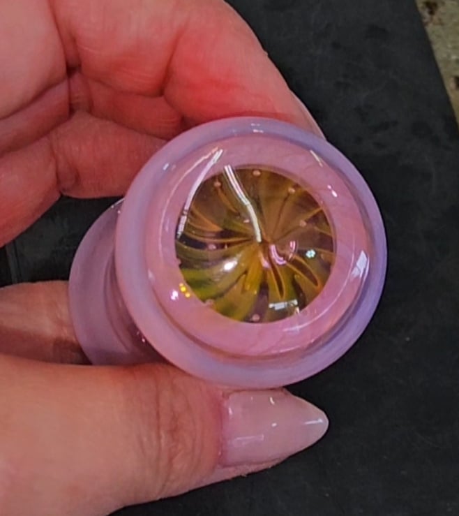 Image of Pink wrap and rake jar