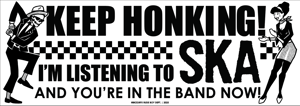 Image of Keep Honking! Ska Sticker