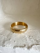 Image 4 of *MTO* 5mm Wide Rough Carved Band