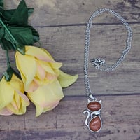 Image 2 of Goldstone Cat Necklace 