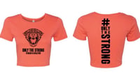Women’s Coral Jaguar Crop Top