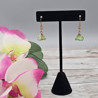 Image 1 of Green Flower Earrings