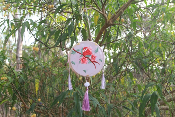 Image of The Pomegranate Embroidered Lantern