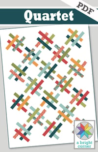 Image 1 of Quartet quilt pattern - PDF version