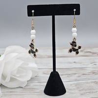 Image 1 of Black Poodle Earrings