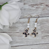 Image 2 of Black Poodle Earrings