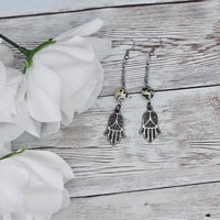 Image 2 of Dalmatian Jasper Hamsa Hands 