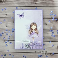 Birthday Card - Fairy with Butterfly
