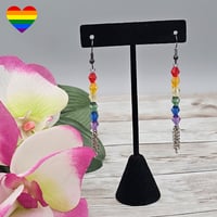 Image 1 of Crystal Rainbow Earrings