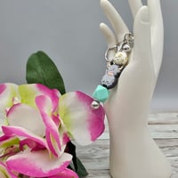 Image 1 of Teal Cow Key Chain 