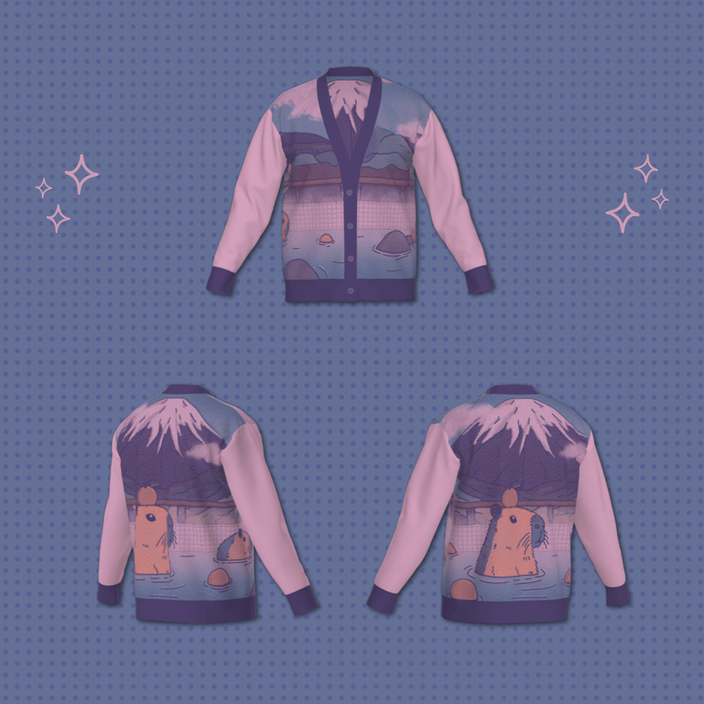 Image of Capybara Onsen Cardigan