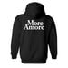 Image of - More Amore Hoodie - Black - Limited to 25 Pieces !