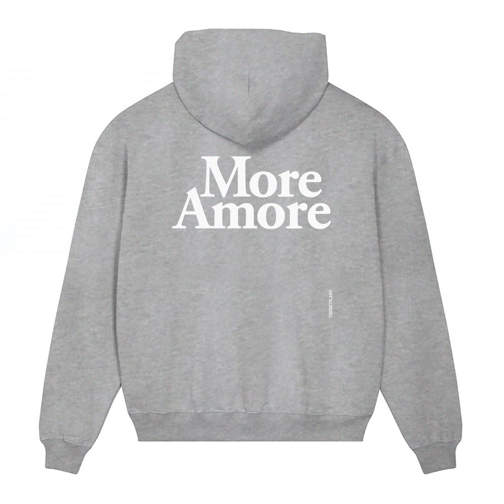 Image of - More Amore Hoodie - Grey - Limited to 25 Pieces !