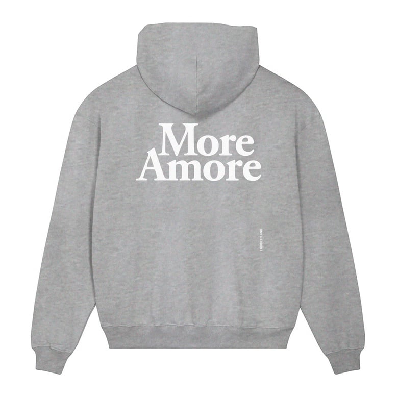 Image of - More Amore Hoodie - Grey - Limited to 25 Pieces !