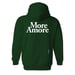 Image of - More Amore Hoodie -Bottle Green - Limited to 25 Pieces !