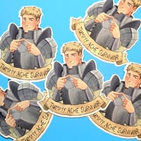 Image 2 of Dungeon Meshi Laios Tummy Ache Sticker