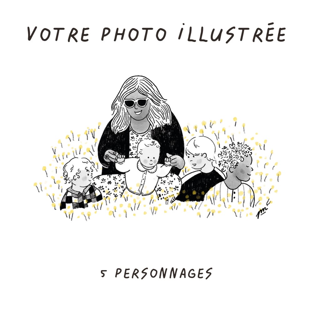 Image of Votre Photo Illustrée - 5 personnages