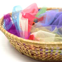 Image 4 of Sheer Sari Tulle Offcuts Mixed Colours 