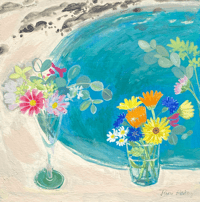 Flowers by the sea by Jane Askey