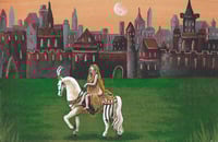 Image 1 of Lady Godiva acrylic painting
