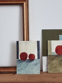 Image 2 of Red Apples Original Watercolour Painting